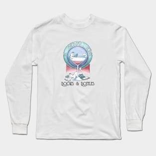 Books & Bottles Long Sleeve T-Shirt